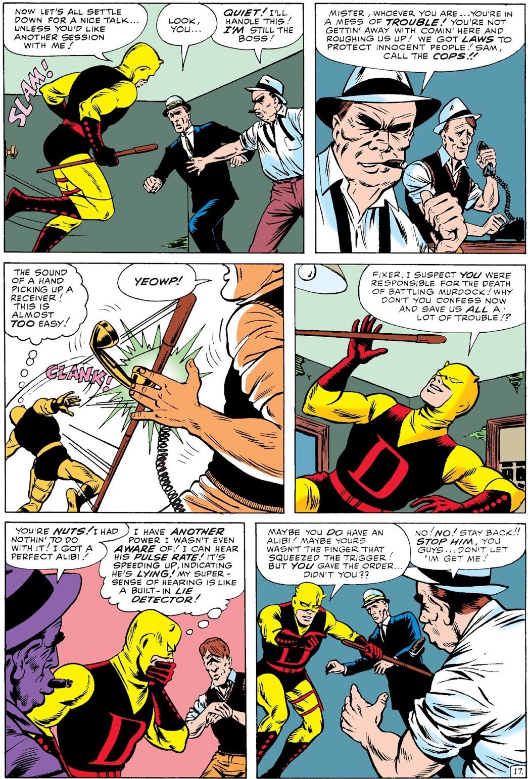 When Did Daredevil First Ricochet His Billy Clubs?