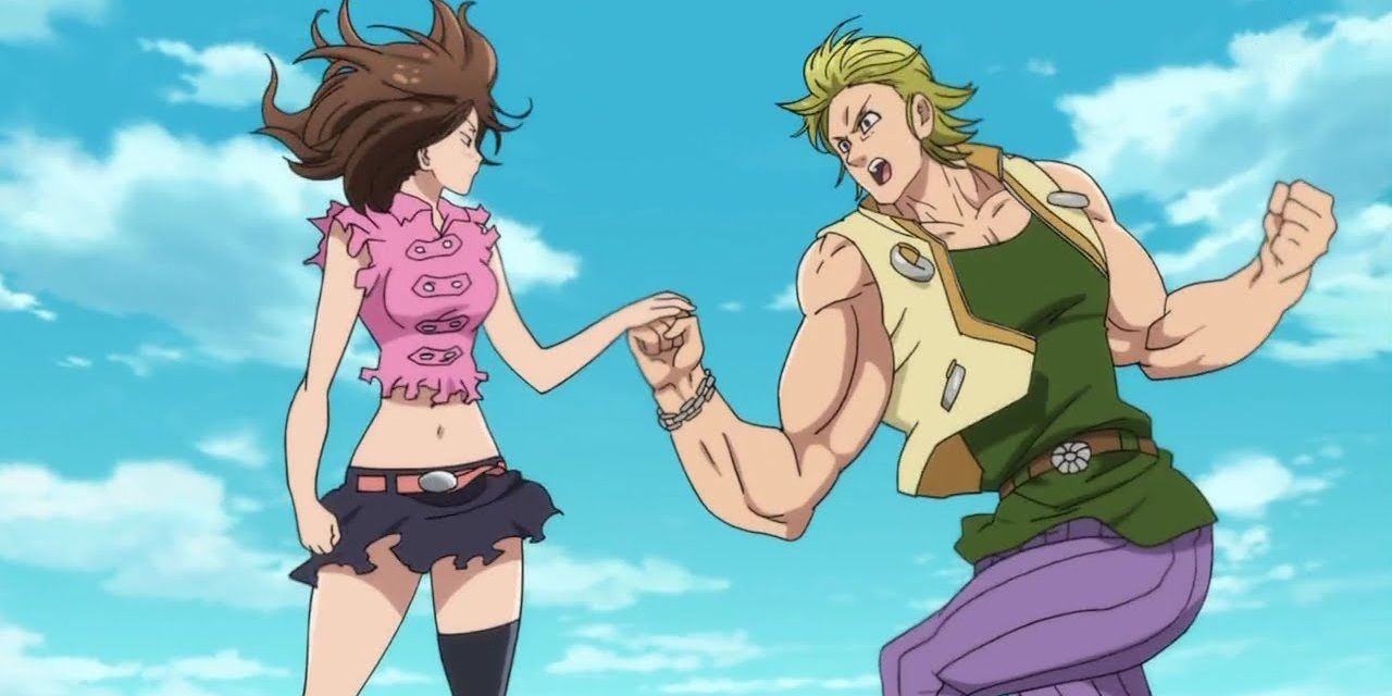 Diane Seven Deadly Sins stopping a punch with ease