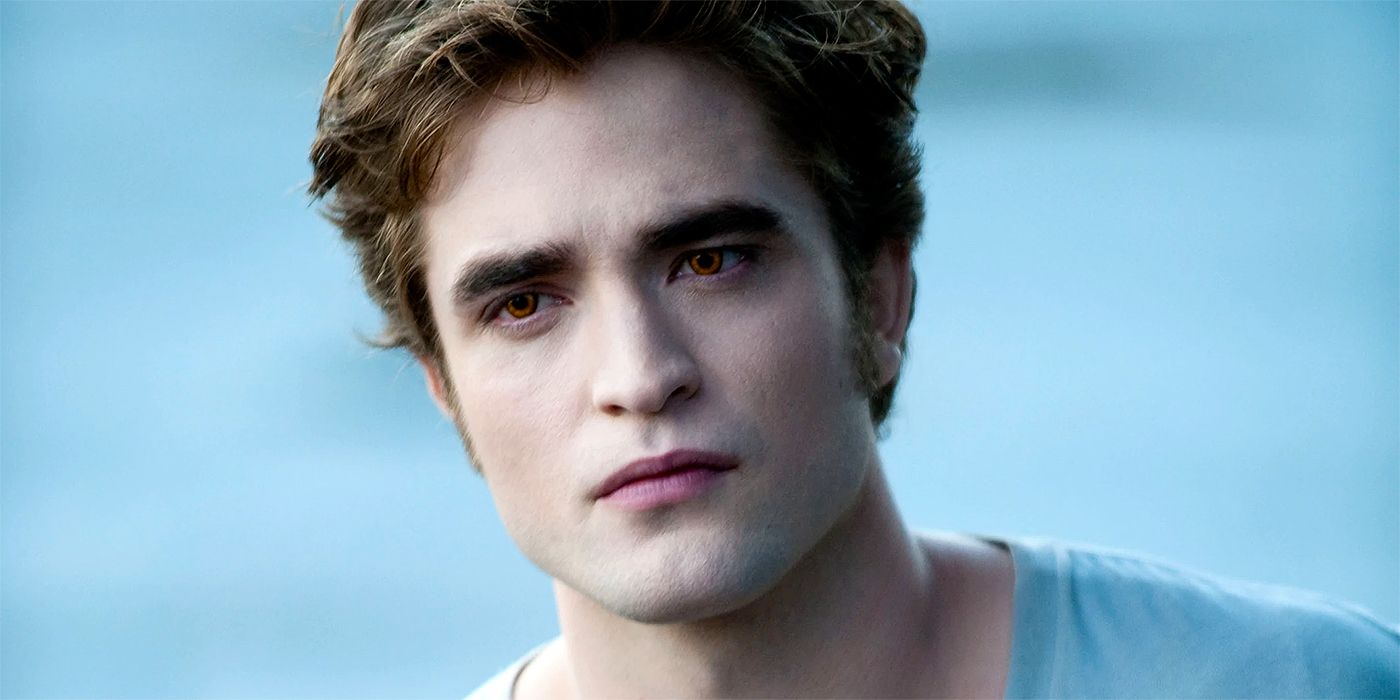 Robert Pattinson como Edward Cullen em Crepúsculo
