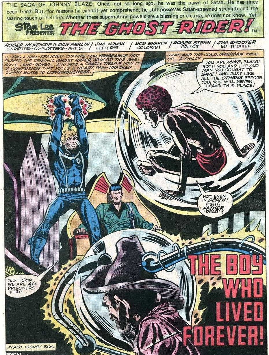 When Ghost Rider Ran Into an Old Prospector...Who Could Control Reality?