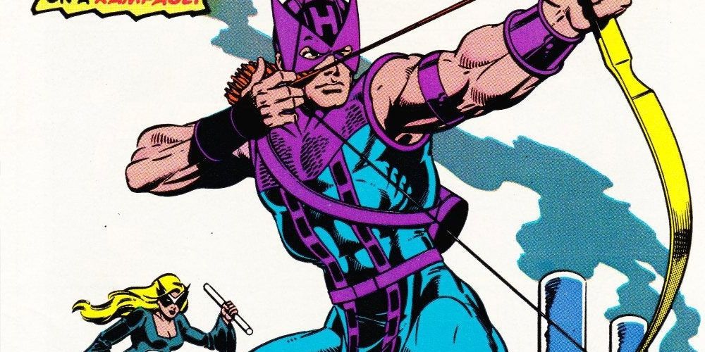 Marvel comics classic Hawkeye with Mockingbird.