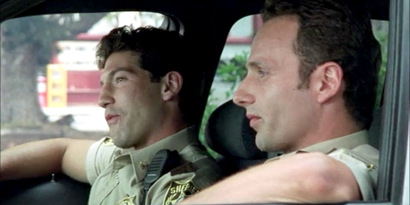 The Walking Dead Andrew Lincolns Driving Terrified Jon Bernthal