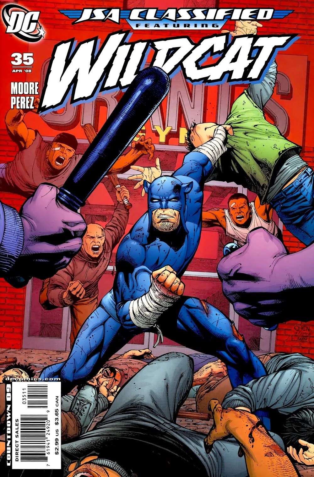 When Did Wildcat Incorporate Boxing Hand Wraps Into His Costume?