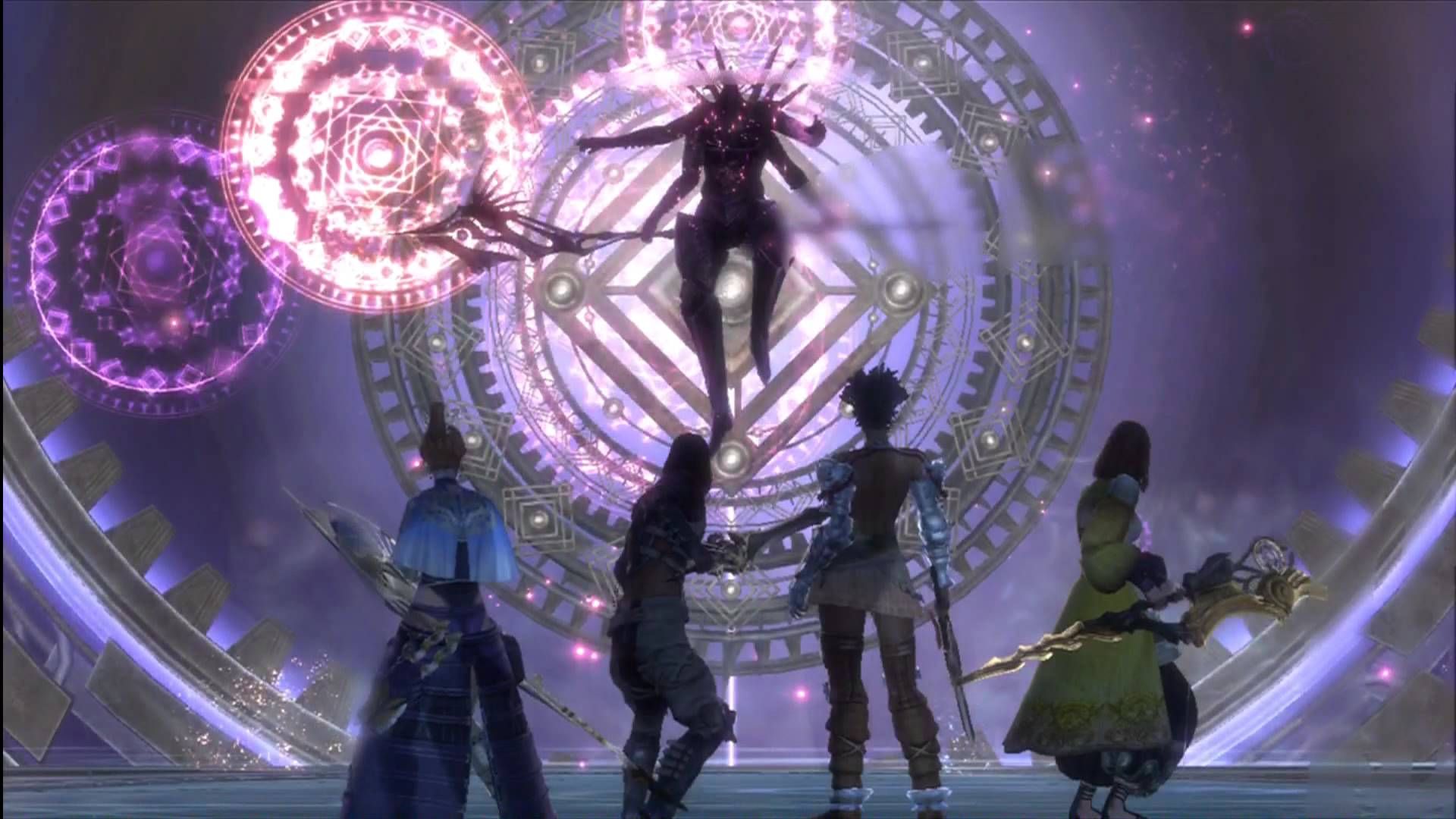 An example of a boss battle in Lost Odyssey