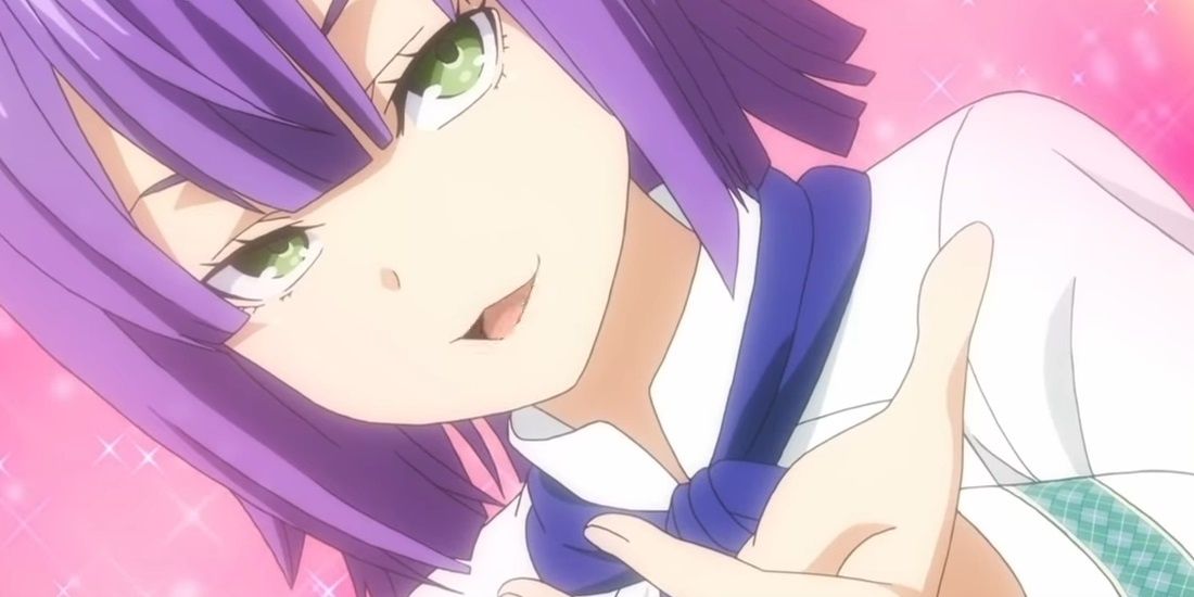 Momo Akanegakubo with an outstretched hand from Food Wars!