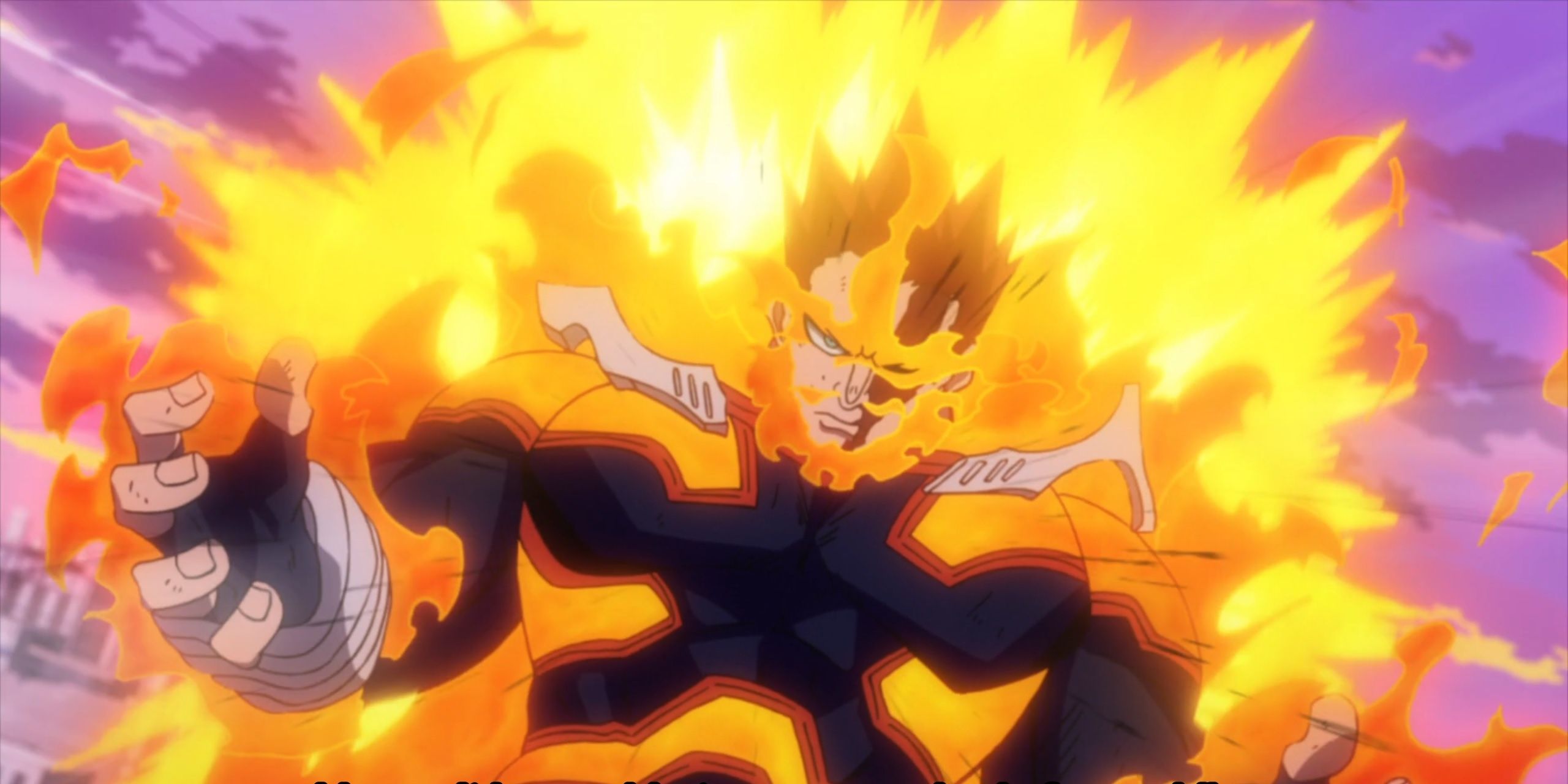  Endeavor using his fire powers