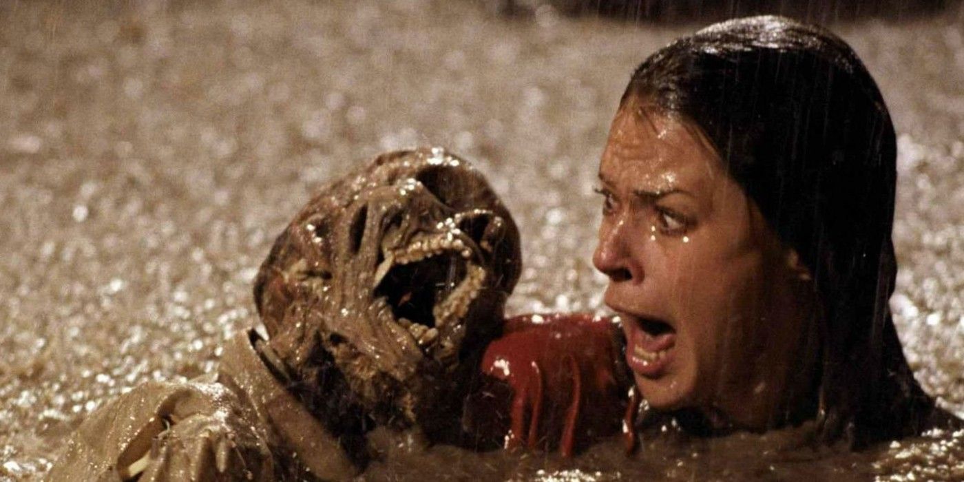 the bodies emerge from the ground in Poltergeist