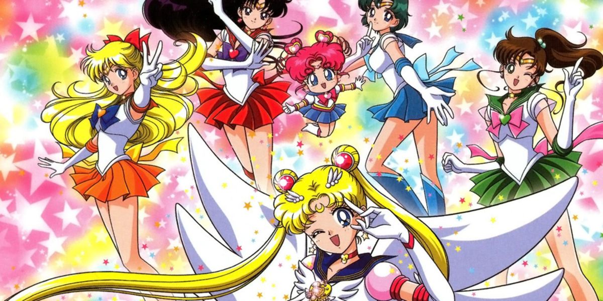 Sailor Moon with Inner Scouts and Sailor Chibi Chibi