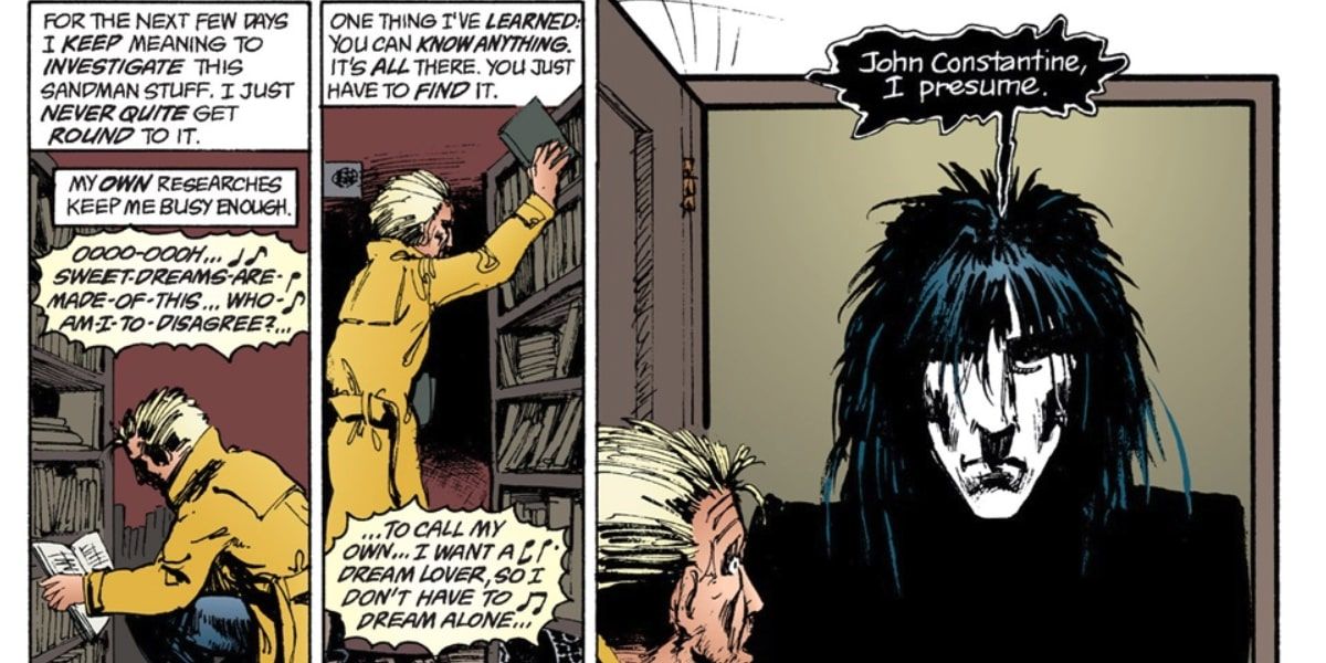 John Constantine's quote on finding things as he meets Morpheus in The Sandman.