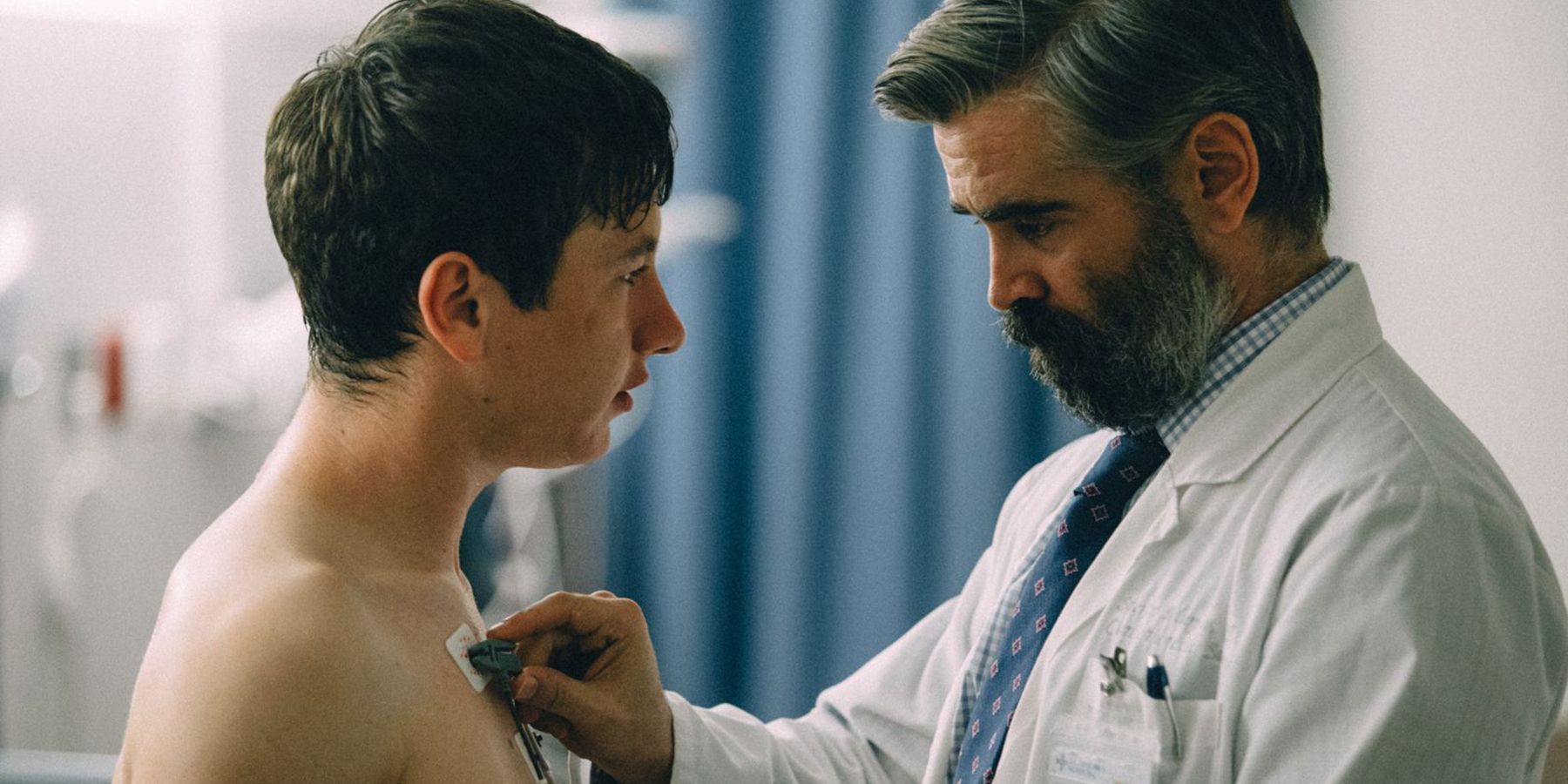 The Killing of a sacred Deer movie, a doctor examines his patient