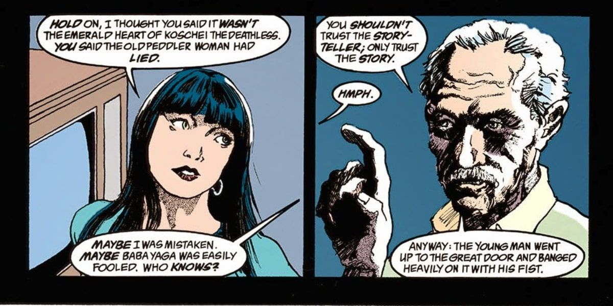 A Polish grandfather tells his granddaughter a story in The Sandman #38
