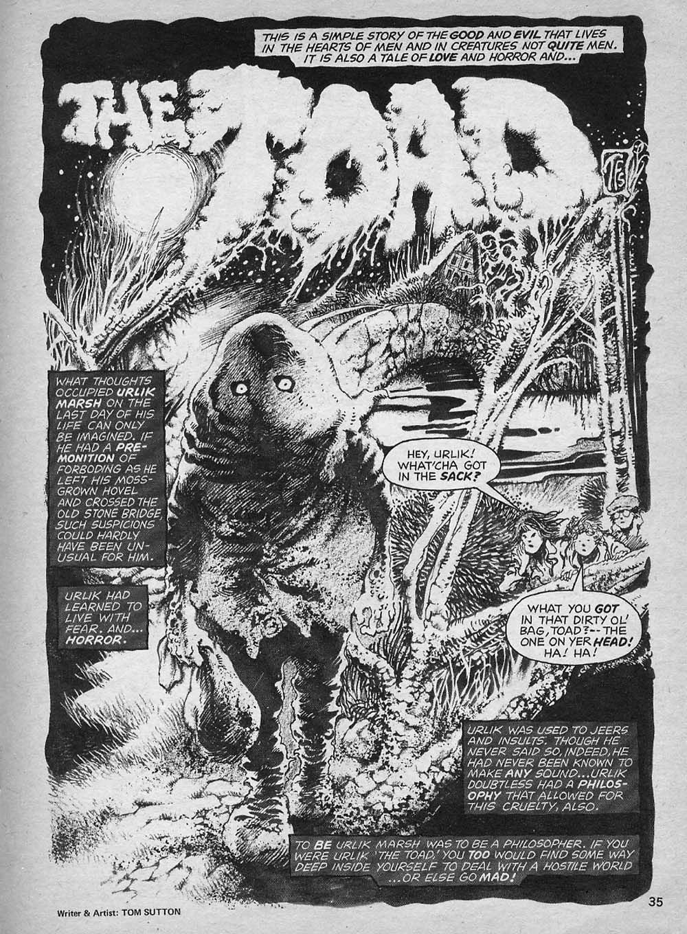 Toad Horror Great Comic Book Detectives: The Tragic Horror of the Toad!