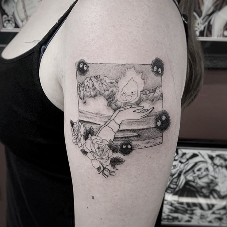 Howl S Moving Castle 10 Best Fan Tattoos Based Off The Studio Ghibli Movie Howl S Moving Castle 10 Best Fan Tattoos Based Off The Studio Ghibli Movie