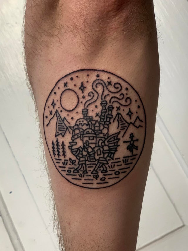 Howl S Moving Castle 10 Best Fan Tattoos Based Off The Studio Ghibli Movie Howl S Moving Castle 10 Best Fan Tattoos Based Off The Studio Ghibli Movie