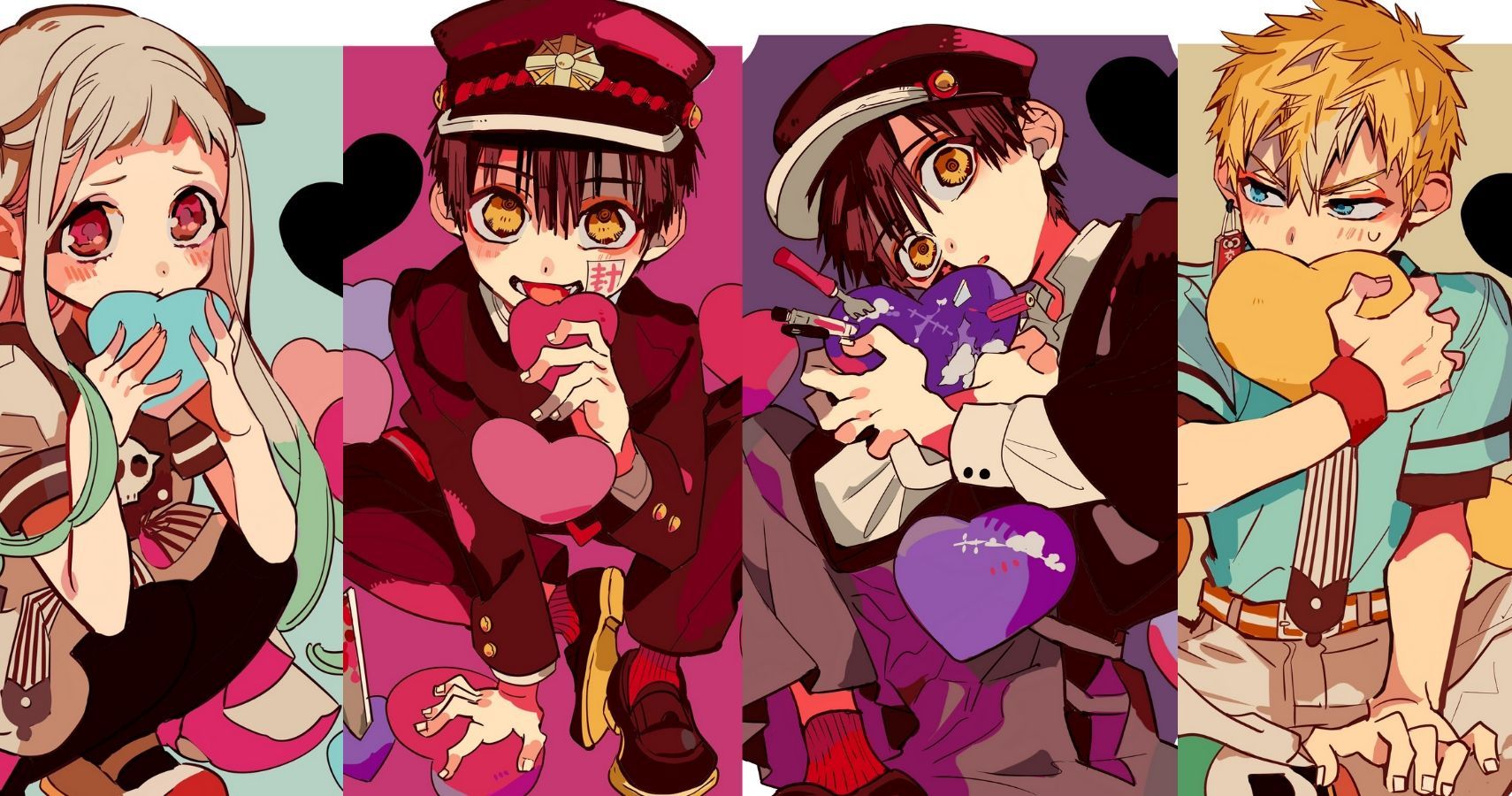 Jibaku Shounen Hanakokun Nene Yashiro Hanakokun main characters  japanese manga HD wallpaper  Peakpx