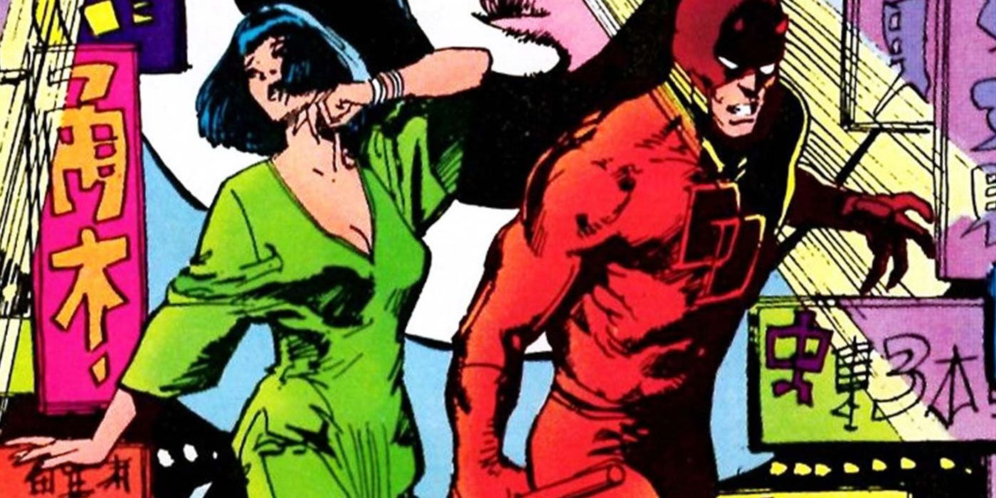 Daredevil and Lady Deathstrike in Marvel's comics