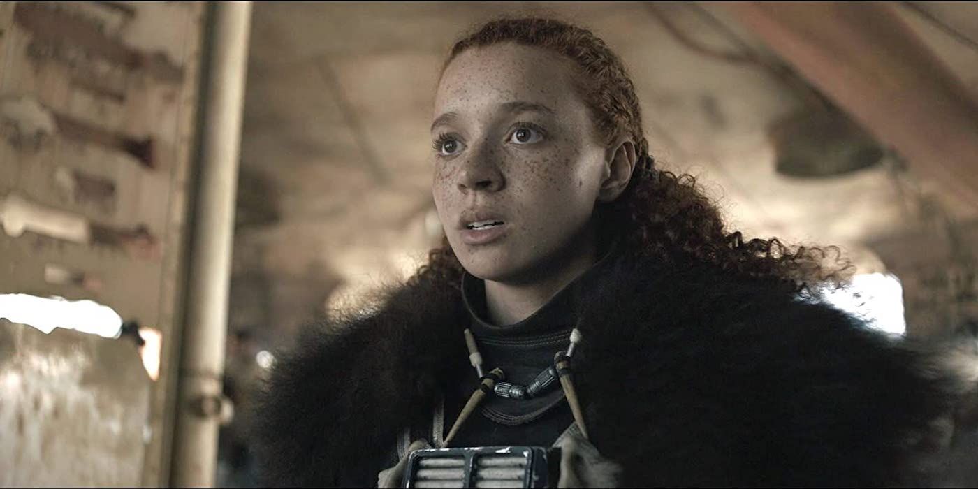 Enfys Nest looking surprised in Star Wars spinoff Solo