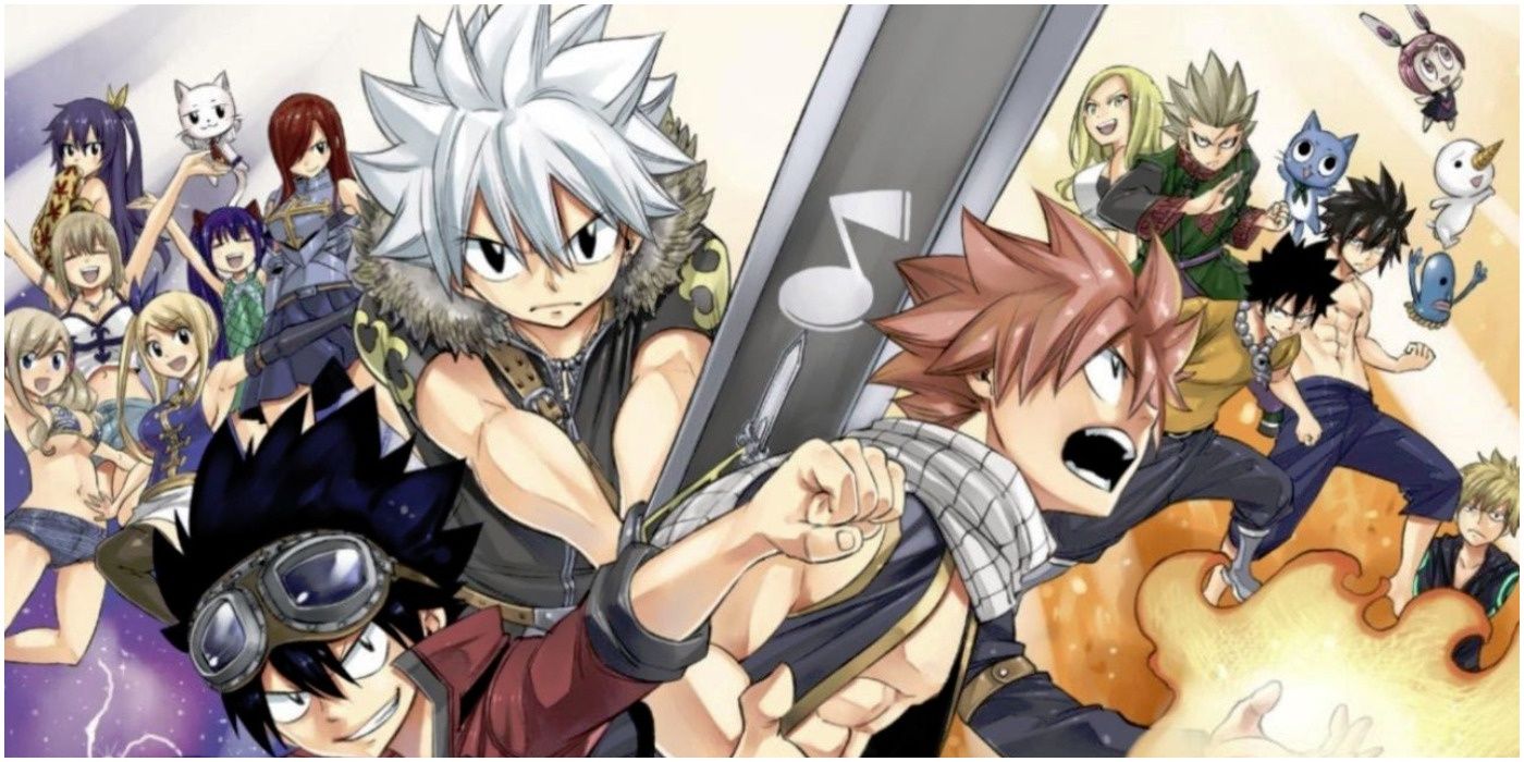 Happy and Other Fairy Tail Character Designs in Edens Zero