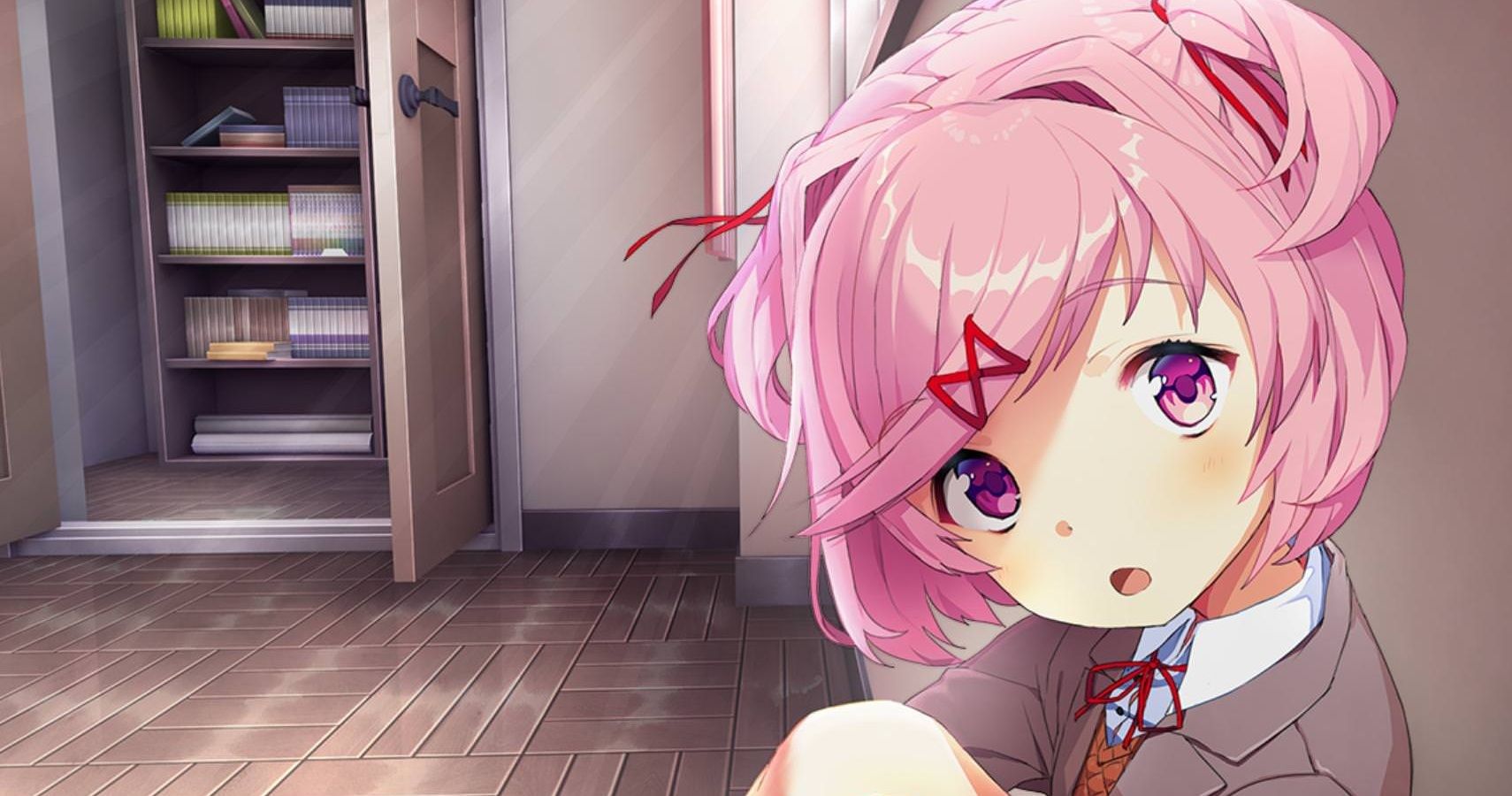 Doki Doki Literature Club, visual novel, anime girls, Natsuki