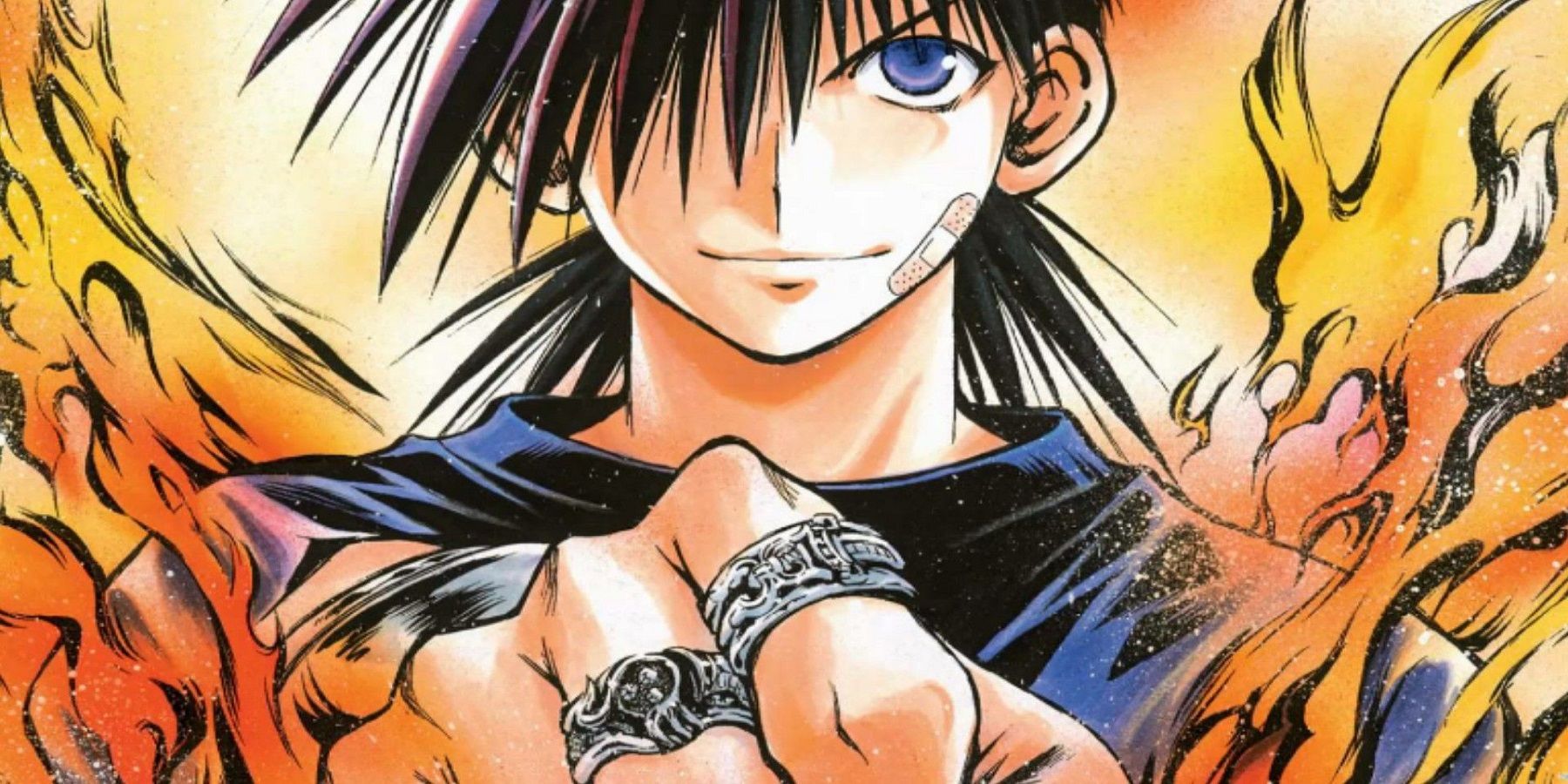 Recca Hanabishi from Flame Of Recca Powers Up