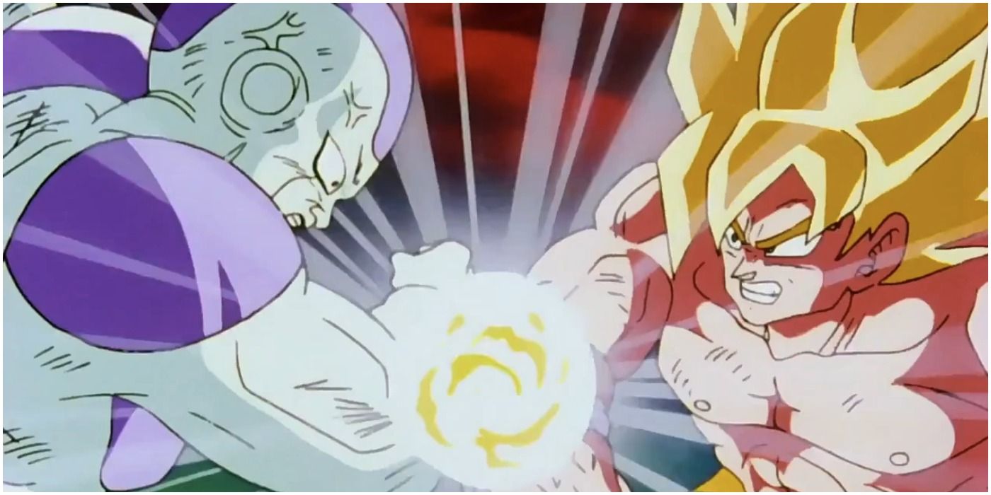 Anime Goku Versus Frieza on Namek