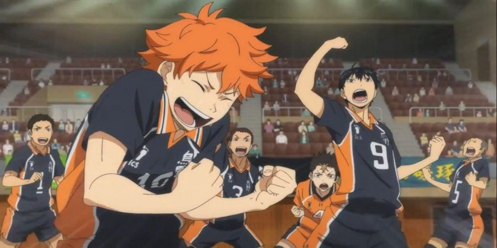 haikyuu, same scene, different art style ( season 3 vs season 4)