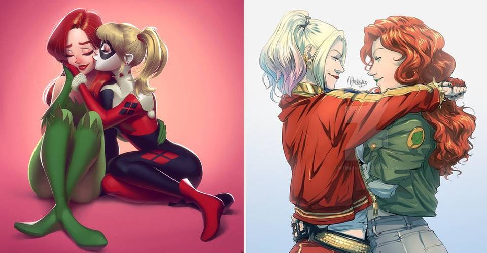 10 Pieces Of Harley Quinn Poison Ivy Fan Art That Are Crazy Romantic