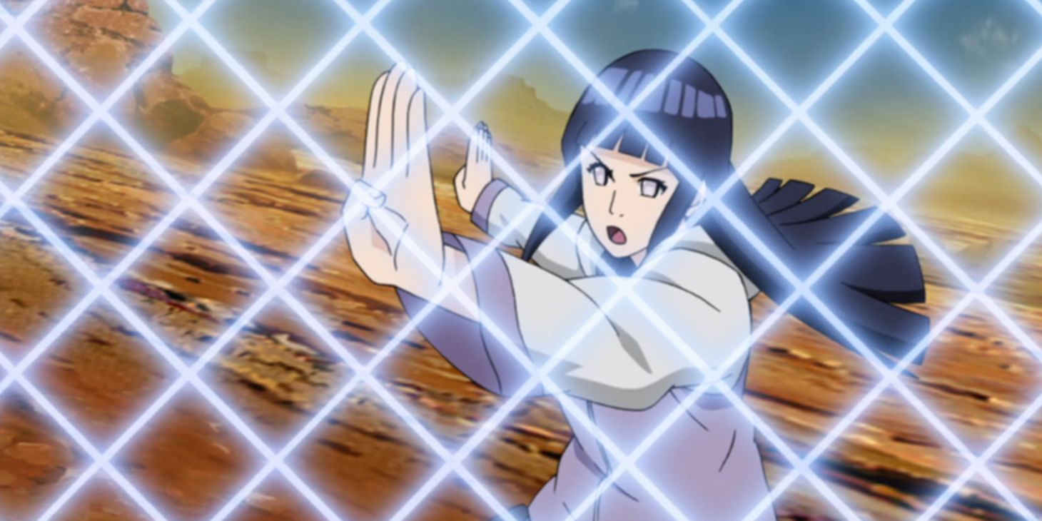 Hinata And Her Protecting Eight Trigrams Technique In Naruto Shippuden