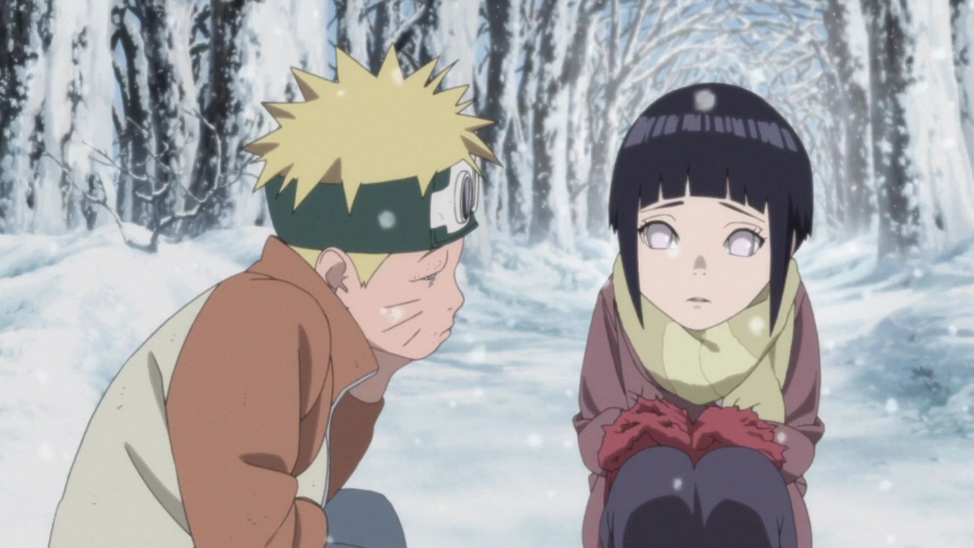 Hinata and Naruto sitting