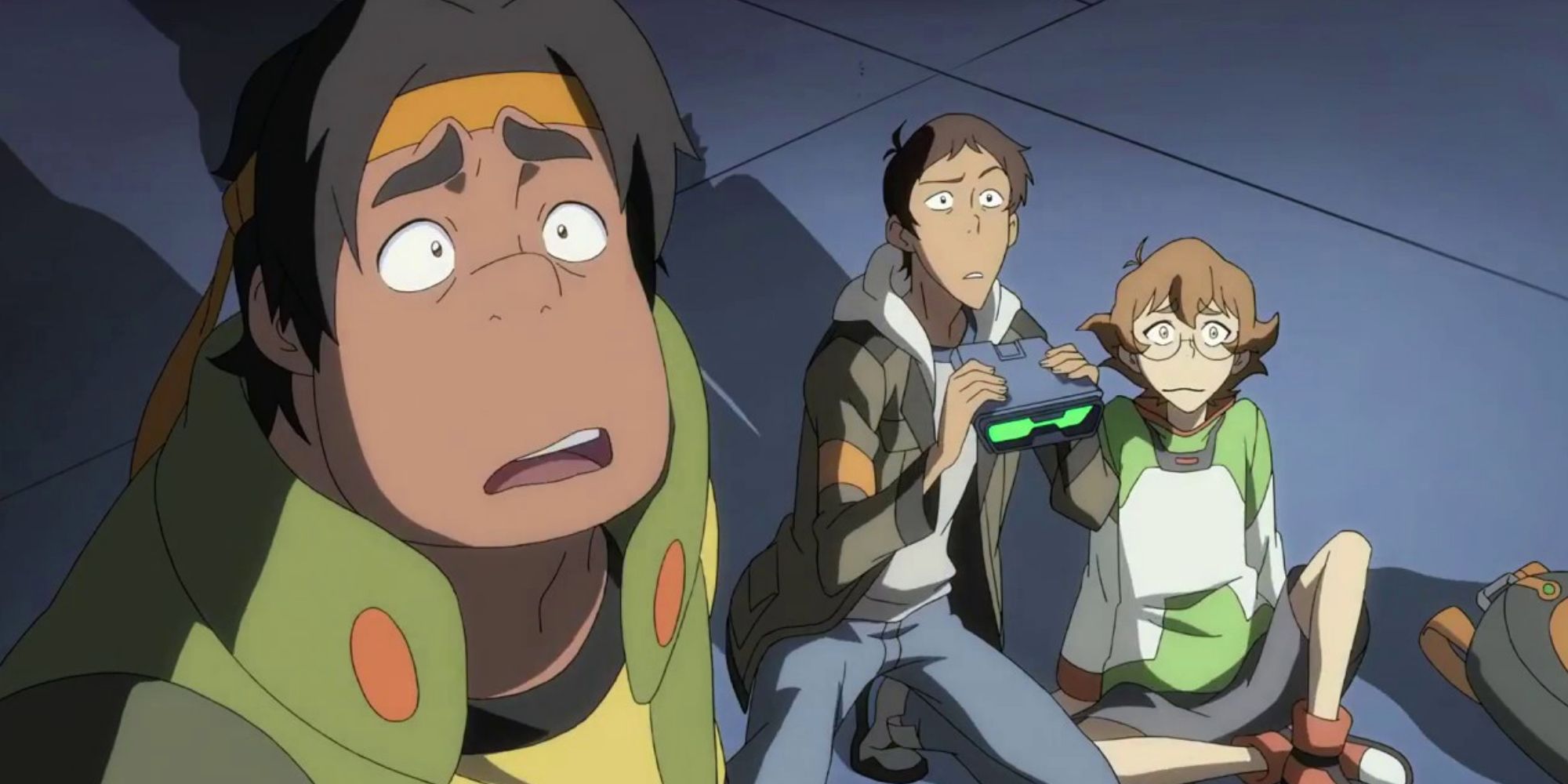 Hunk With Lance And Pidge In Voltron Legendary Defender