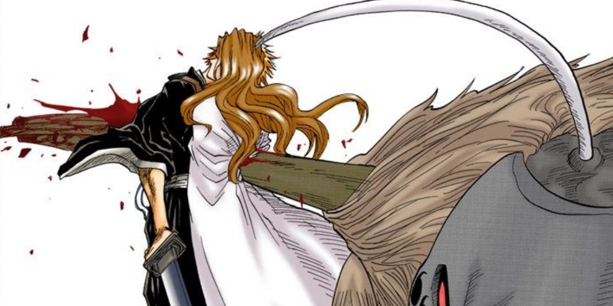 Grand Fisher attacking Ichigo in Bleach.