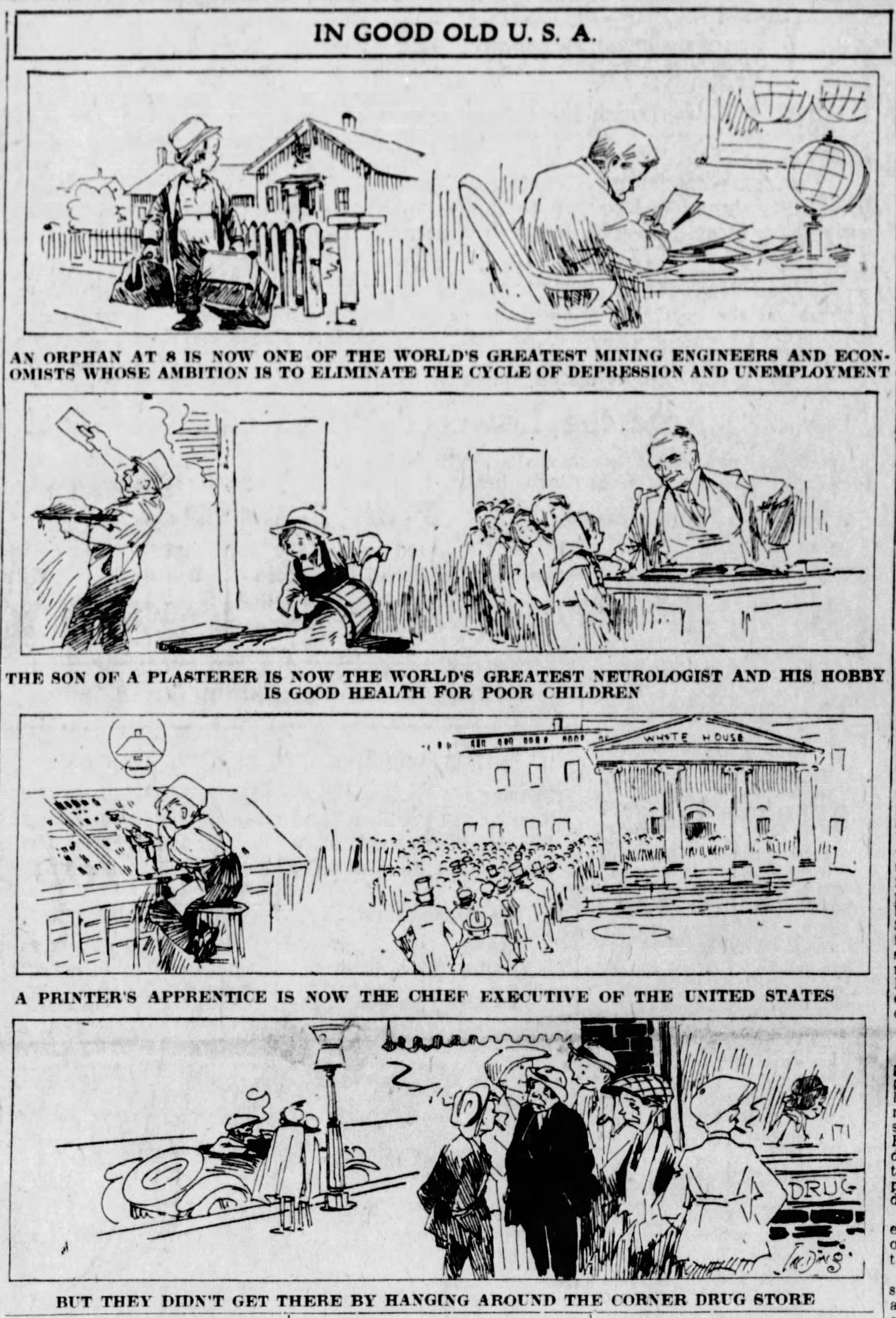 The Pulitzer-Winning Cartoon That Touted Herbert Hoover's Economist Skills