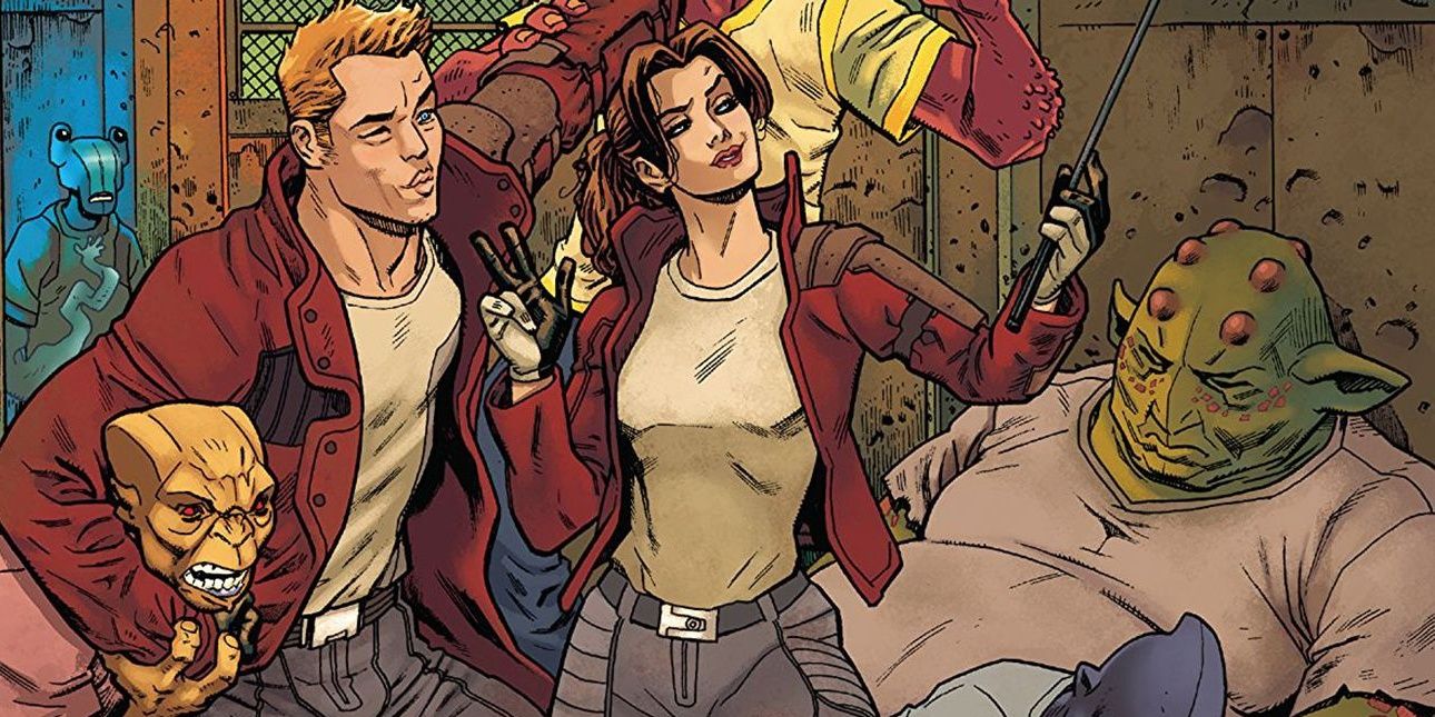 Kitty Pryde with Star-Lord in Guardians Of The Galaxy comics