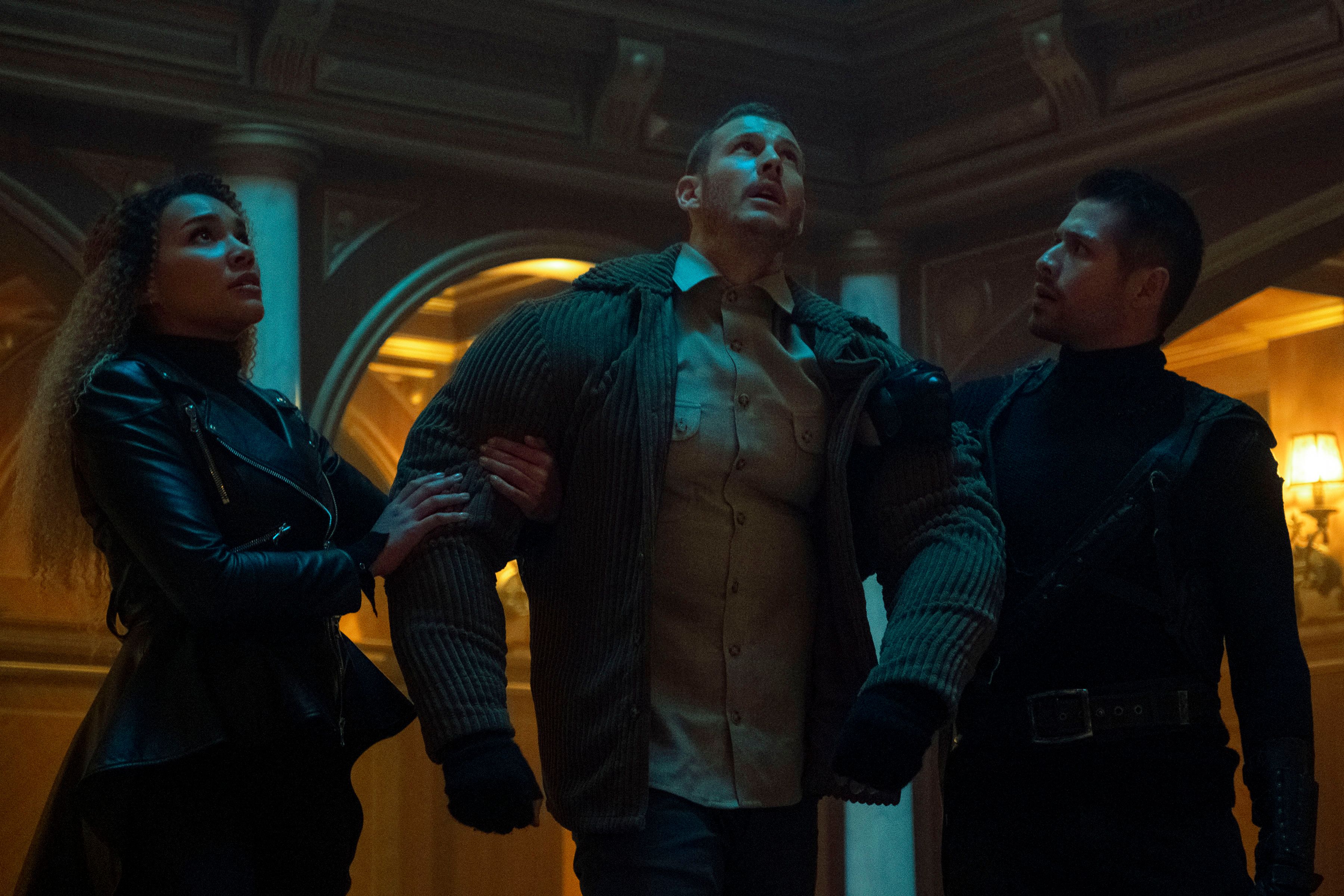 Luther, Allison, and Diego from The Umbrella Academy