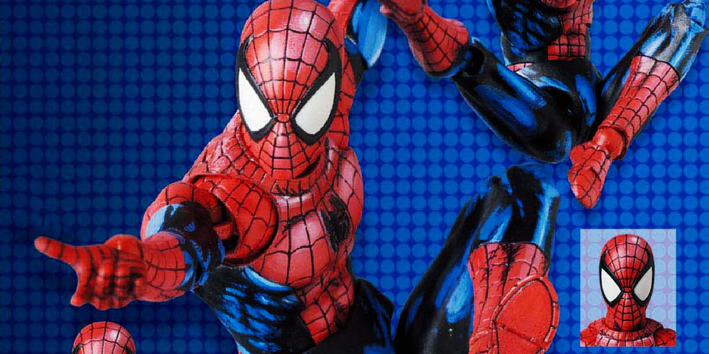 MAFEX comic-painted Spider-Man figure