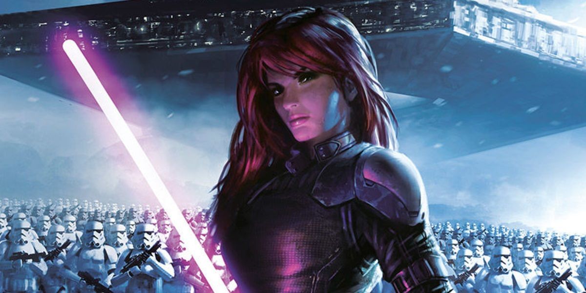 Mara Jade leading an Imperial battalion from Star Wars
