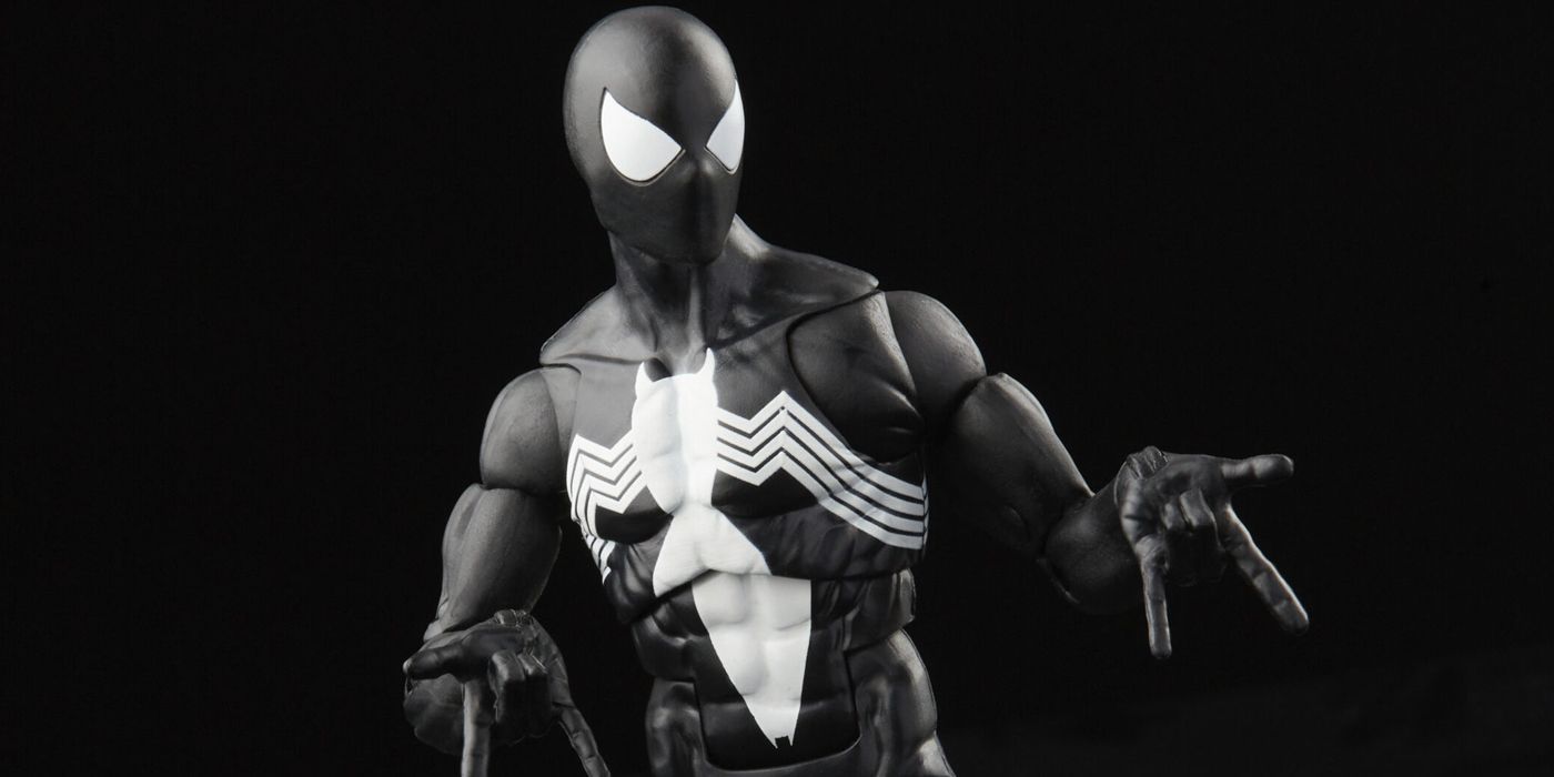 Marvel Legends retro Symbiote Spider-Man action figure