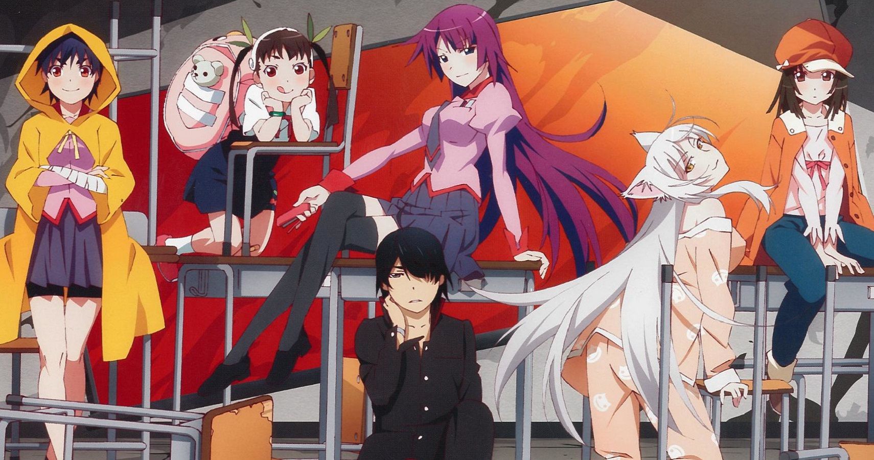 Monogatari Series Koyomi Araragi Anime, Anime, black Hair, manga, fictional  Character png | PNGWing