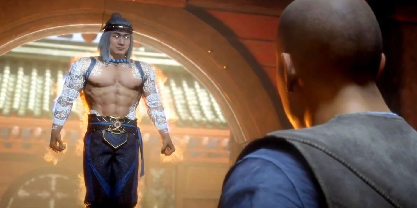 Fire God Liu Kang recruits The Great Kung Lao for Mortal Kombat. 