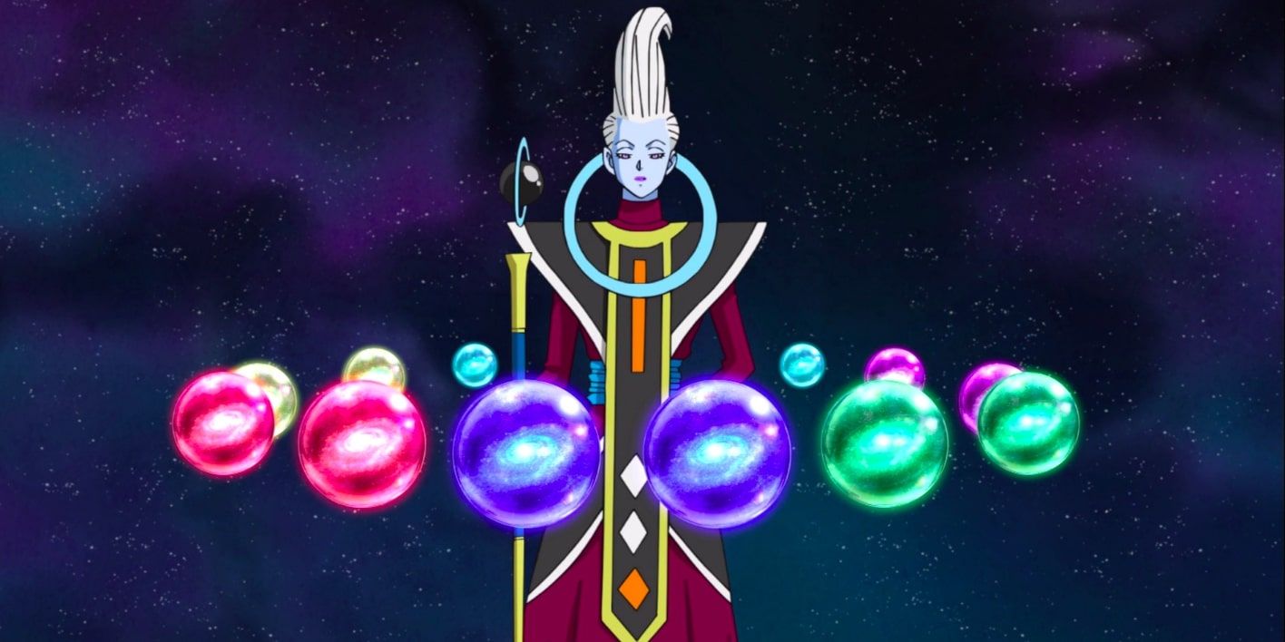 Whis explains the multiverse concept in Dragon Ball Super.