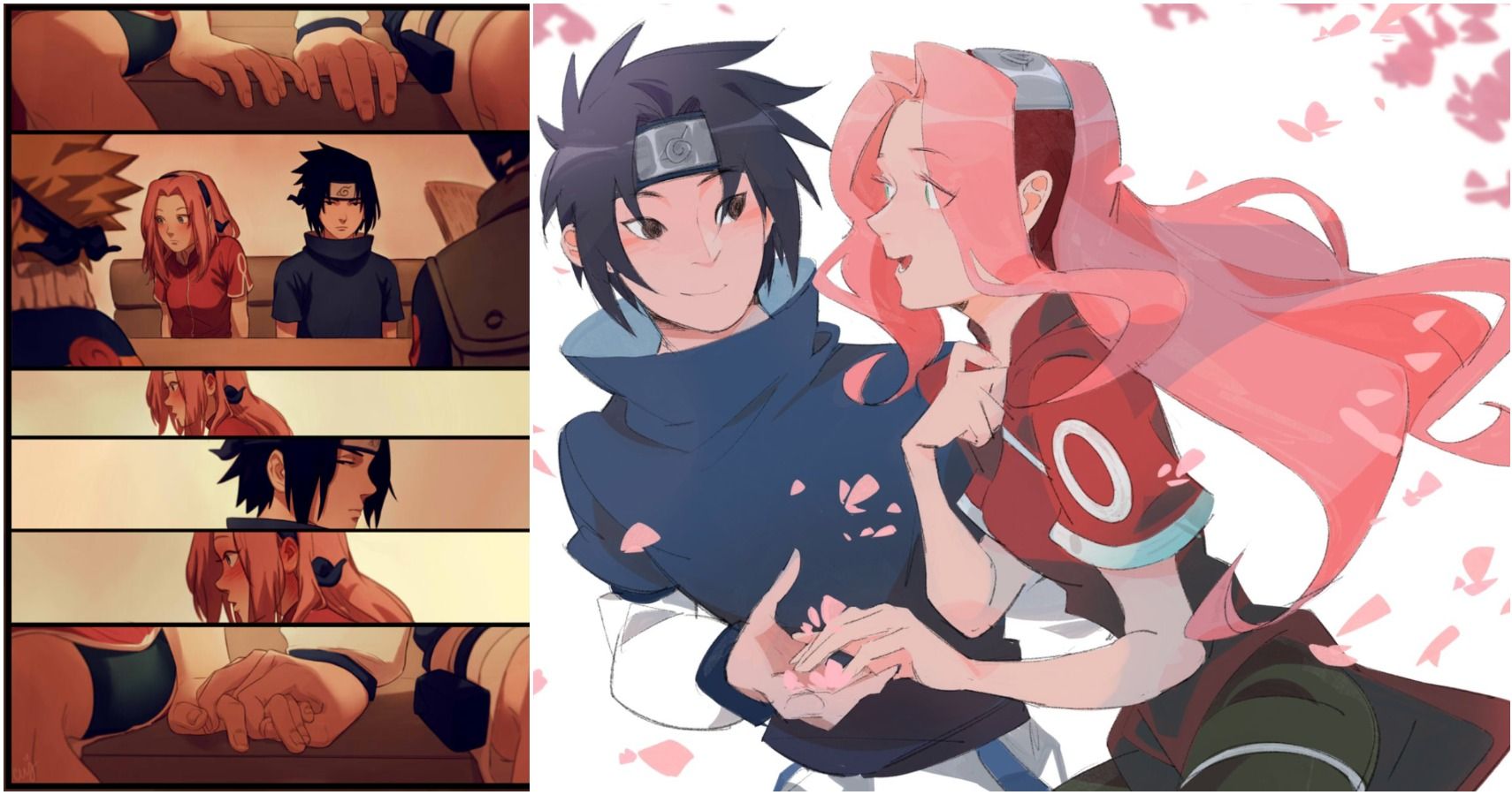 Naruto: 10 Pieces Of Sakura & Sasuke Fan Art That Are Totally Romantic