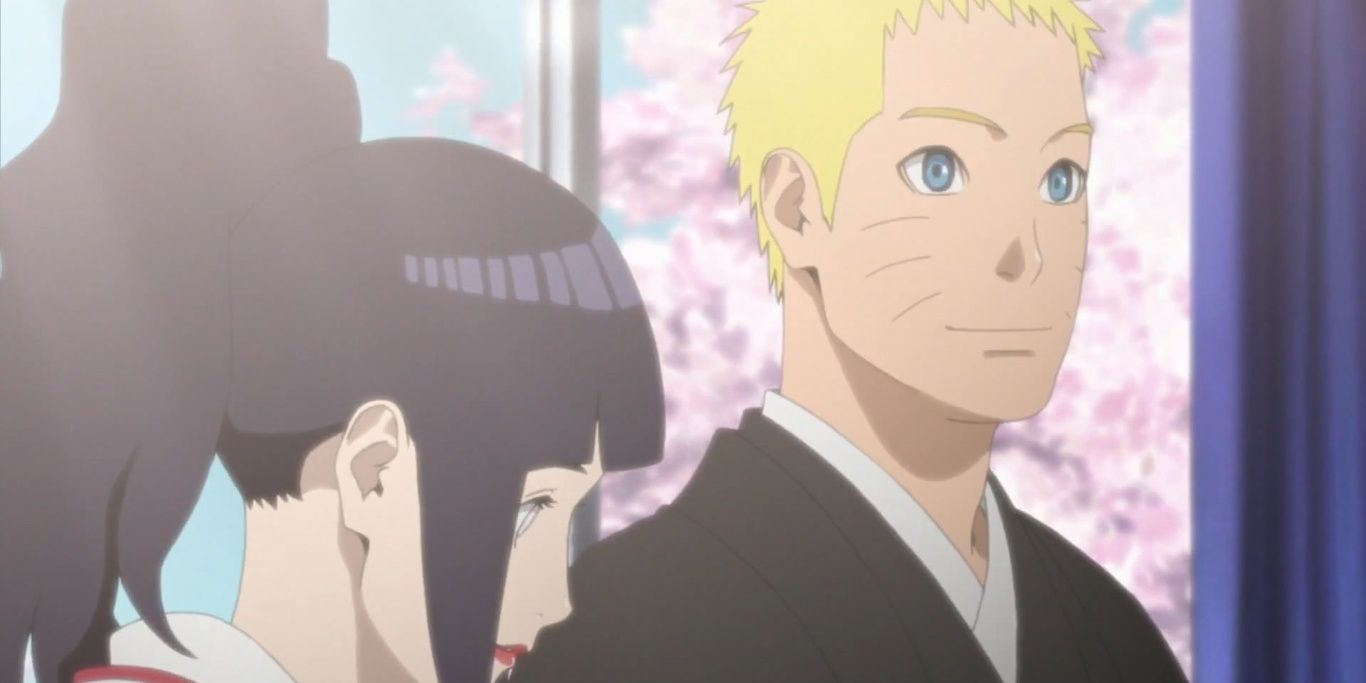Naruto and Hinata on their wedding day