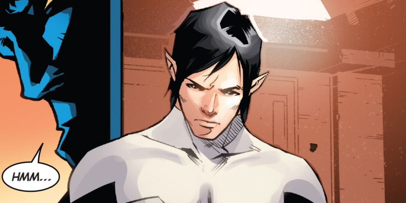 Northstar deep in thought in Marvel Comics.