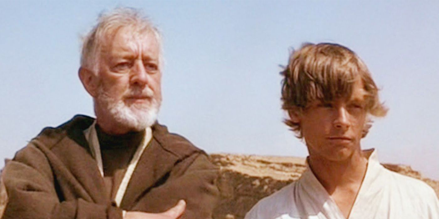 Luke and recluse Obi-Wan Kenobi on Tatooine