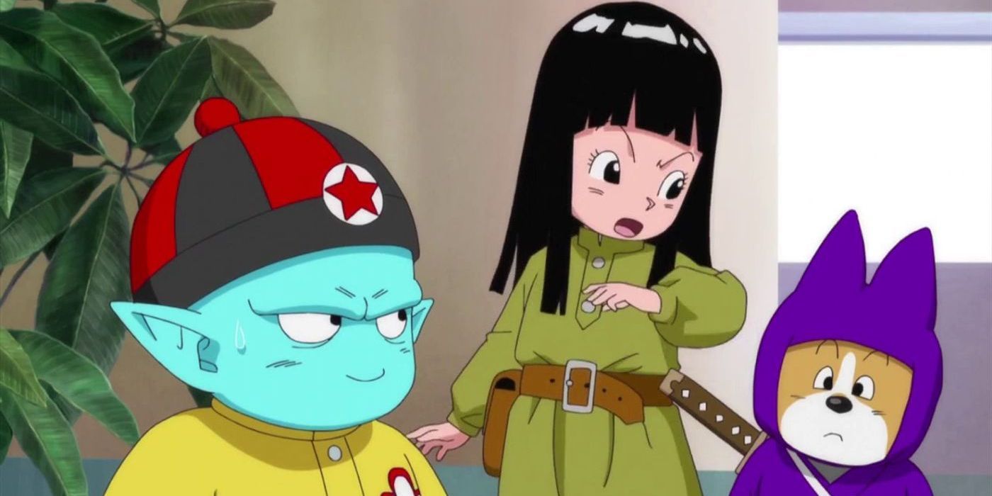 Emperor Pilaf, Mai, and Shu make a plan in Dragon Ball Super.