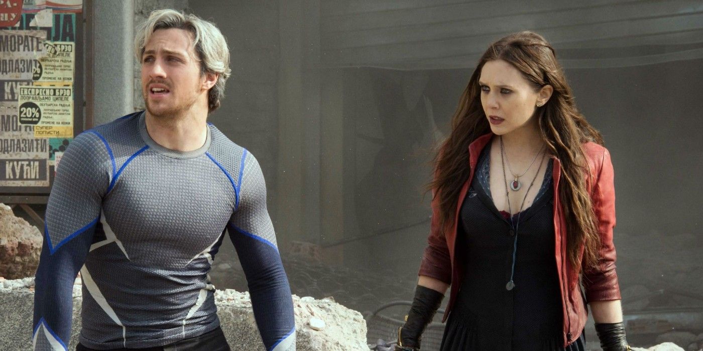 Quicksilver with Scarlet Witch in Age of Ultron