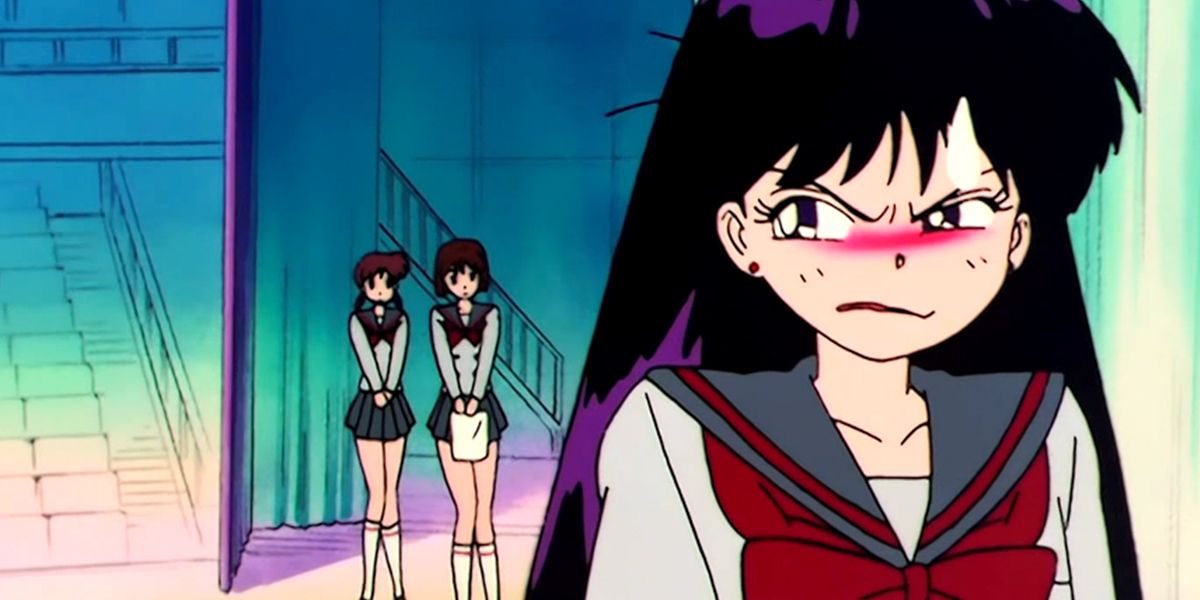 Rei glaring from Sailor Moon