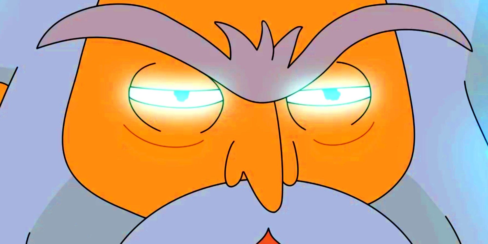 O olhar furioso de Reggie em Rick e Morty