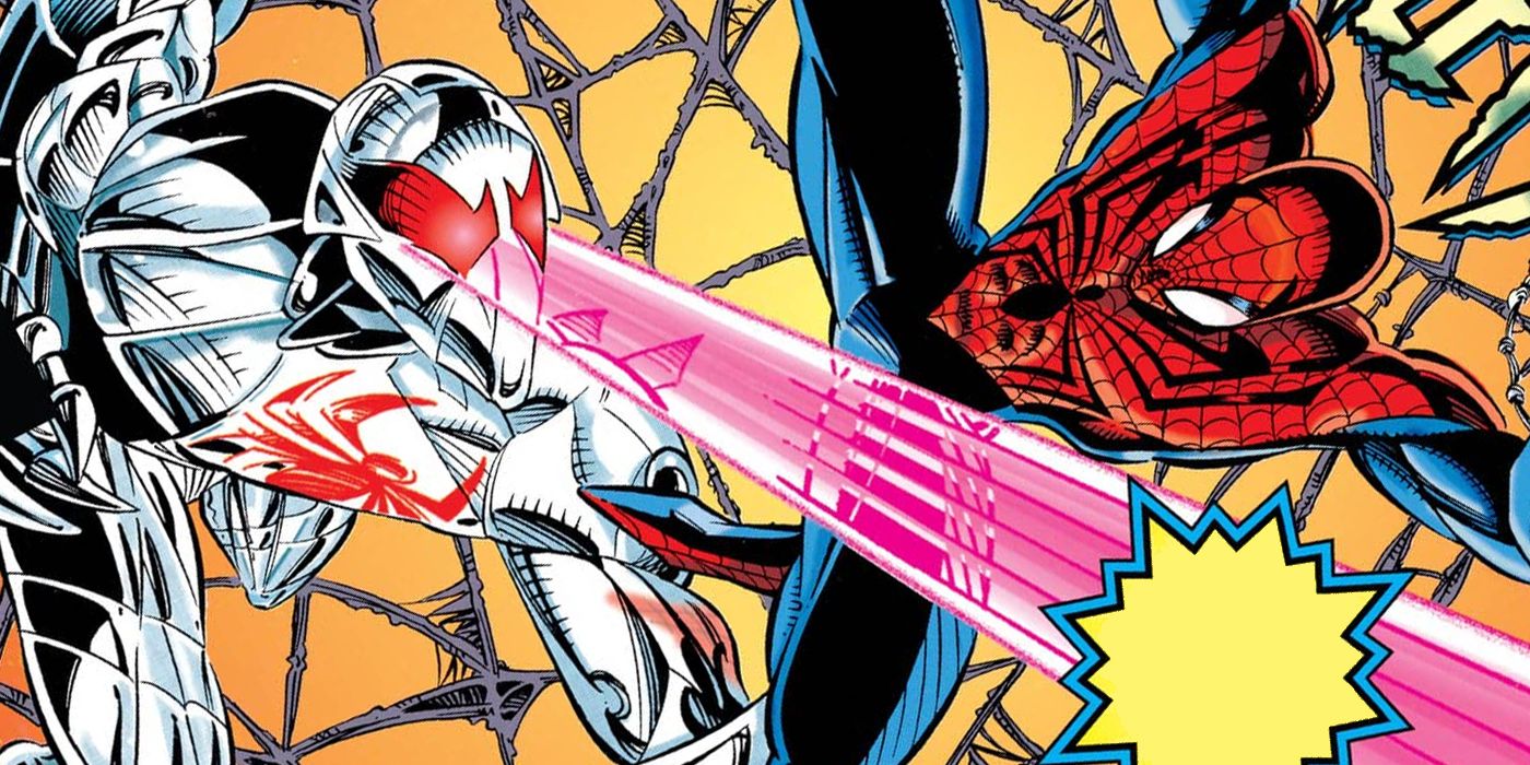 Joe Wade as the evil Scarlet Spider vs Ben Reilly as Spider-Man