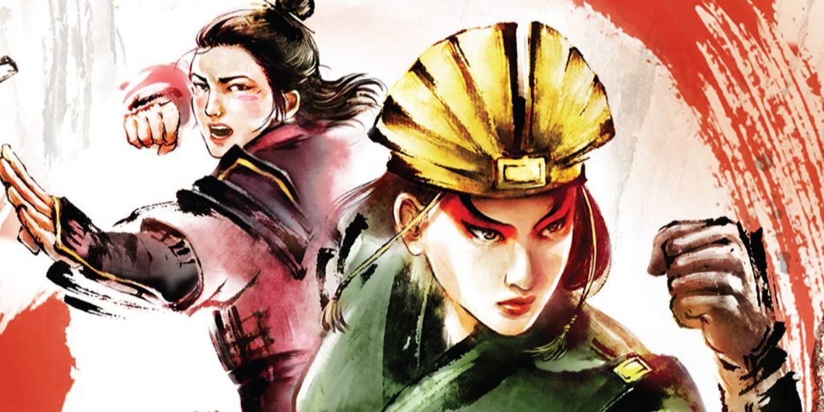 Kyoshi and Rangi from the cover of Shadow of Kyoshi